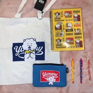 ❌❌SOLD❌❌BTS BT21 Tote + Notebook + Pen + Pouch Set